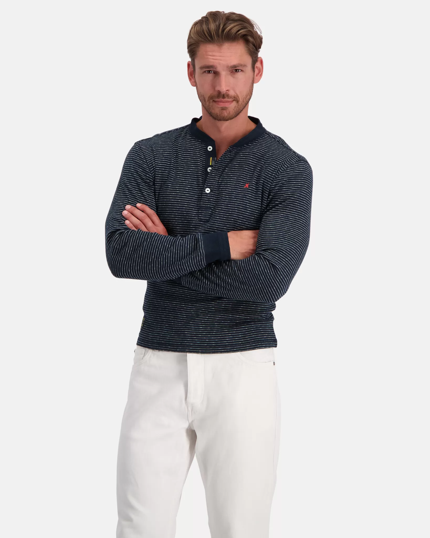 Polo'S En T-Shirts^GAASTRA De 100% Katoenen Henley Stripe