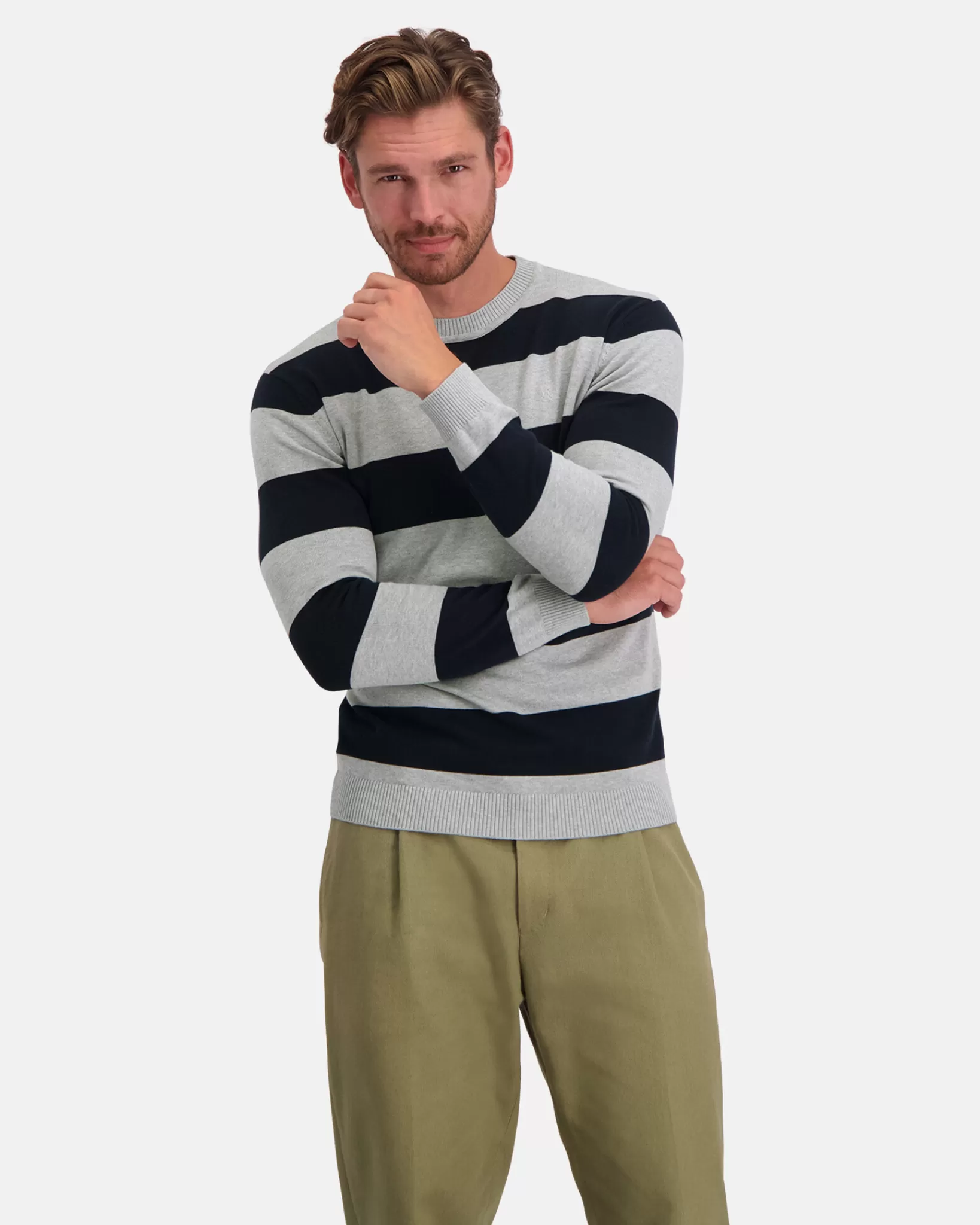 Truien En Sweaters^GAASTRA De Tijdloze Gebreide Yarn-Dyed Binnacle Sweater